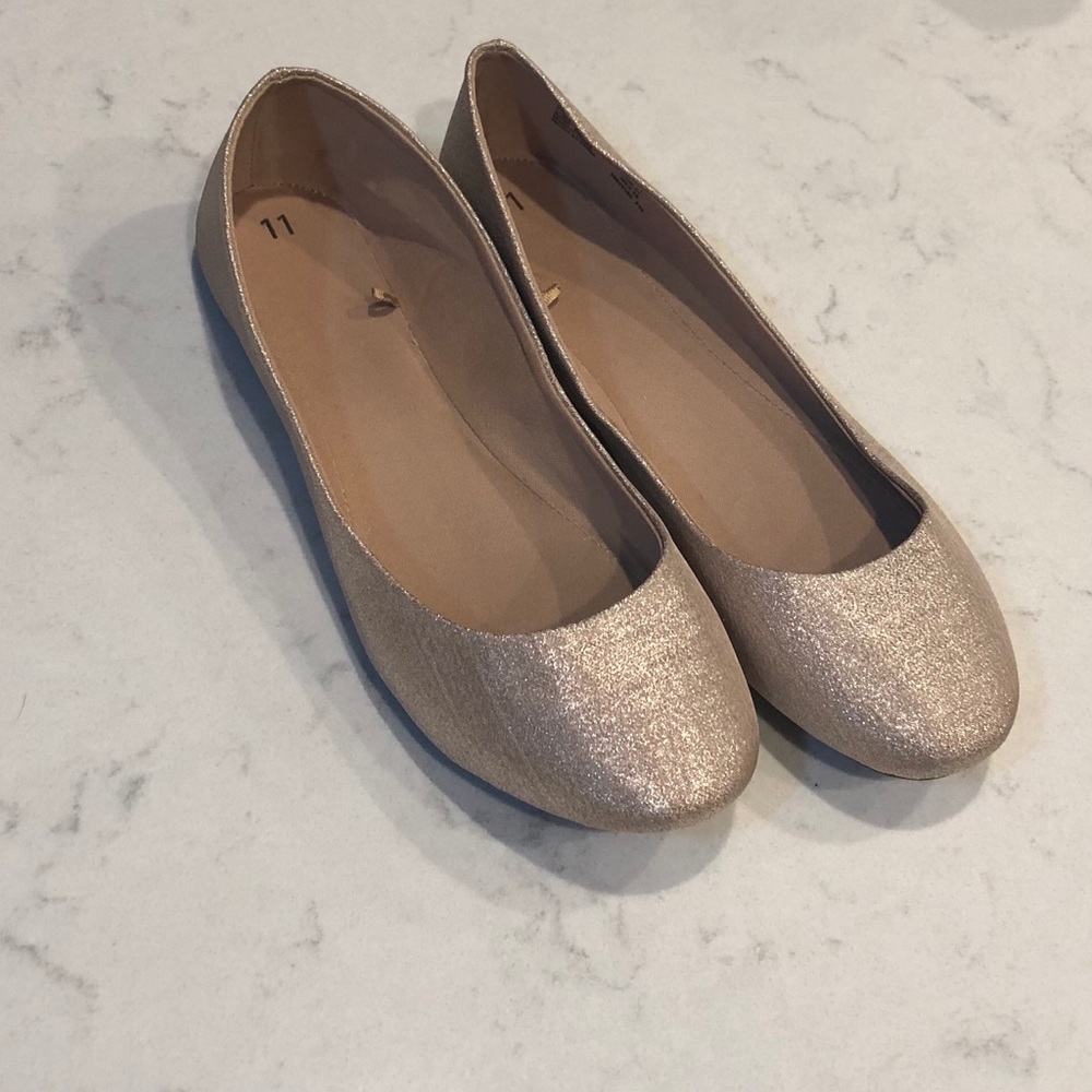 Gold Flats Size 11